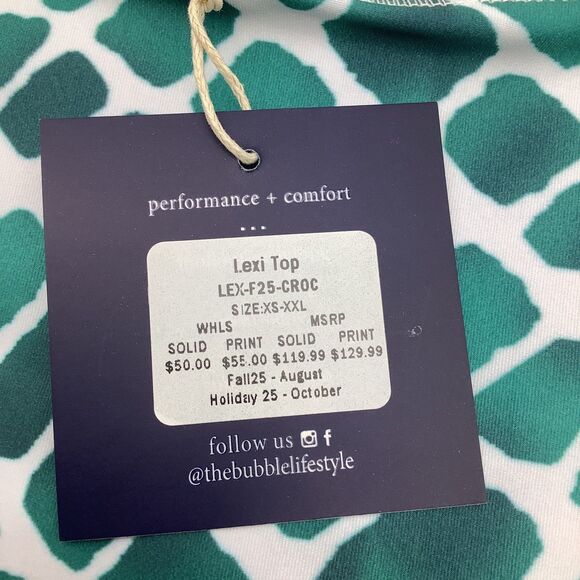 The Bubble Womens Lexi Tank Top‎ Green Size Medium NWT - Picture 5 of 8